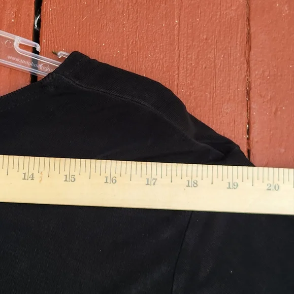 FLAX by Jeanne Englehart Women's Top Large Black Stretch Long Sleeve Minimalist - Picture 11 of 11